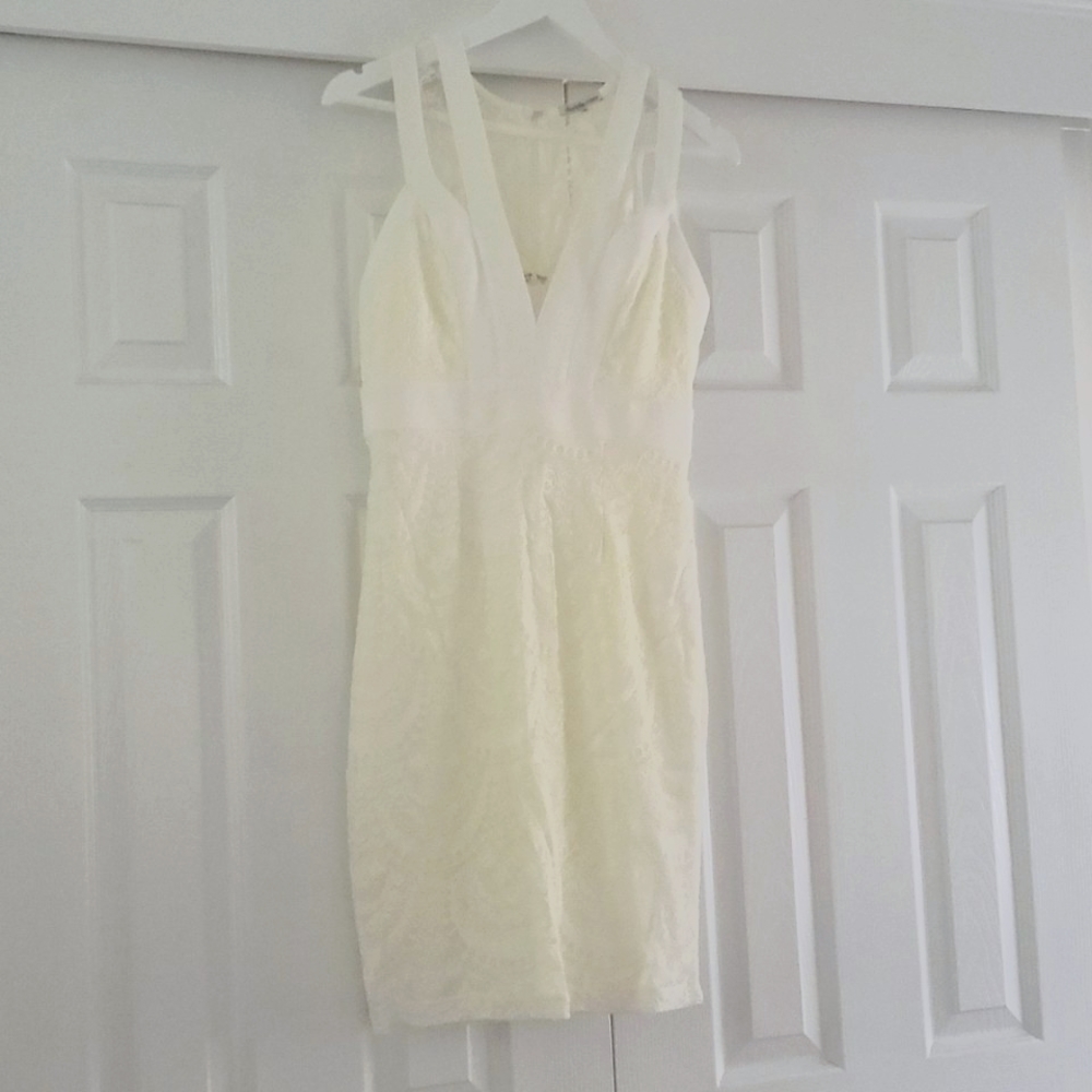 Charlotte Russe Ivory and Cream lace dress.